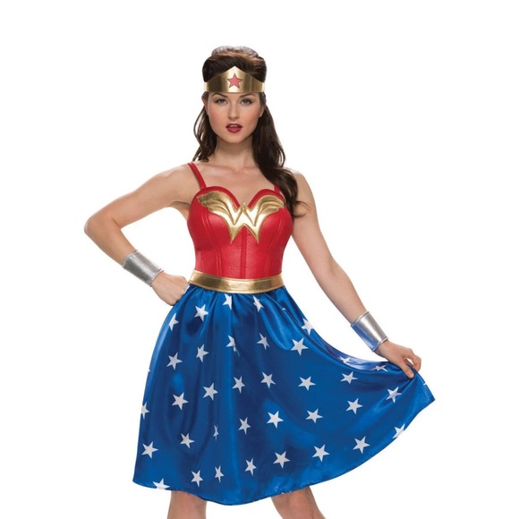 Wonder Woman Women’s Costume - Red, Blue, and Gold - Picture 1 of 2